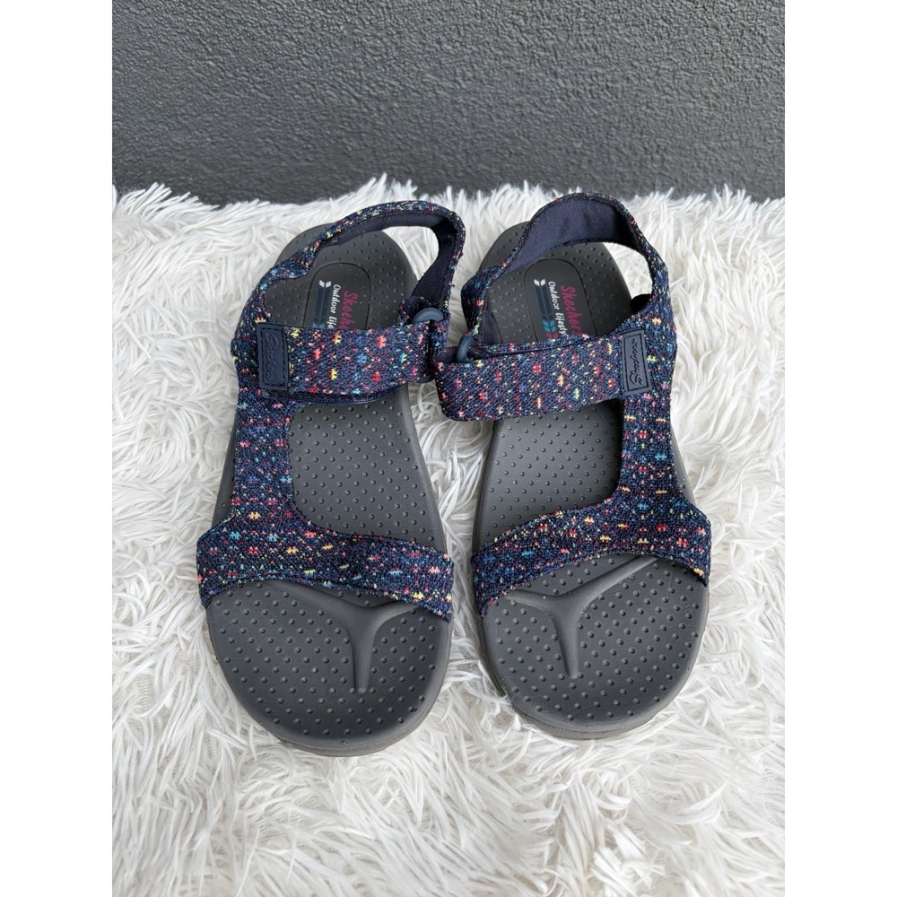 Skechers Outdoor Lifestyle Sandals Women's Size 7 Blue Strappy Open Toe Shoes